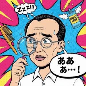 薄毛で悩んでいる男性